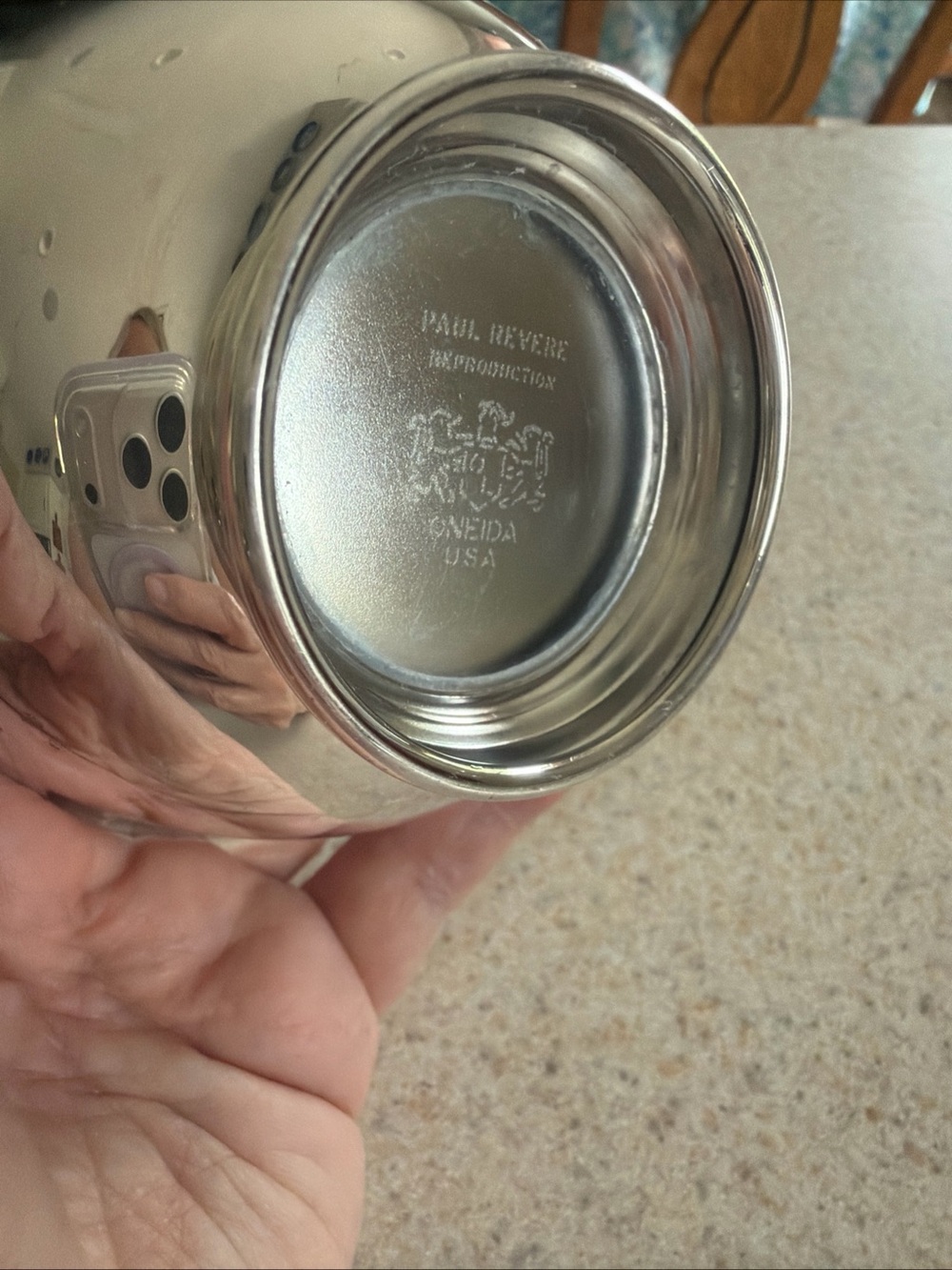 Vintage Silver Plate Paul Revere Serving Bowl small 3.78 inches - Picture 5 of 11